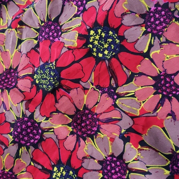 Lularoe Purple and Red Flower Print Lindsay Kimono Cardigan Size L - Picture 6 of 13